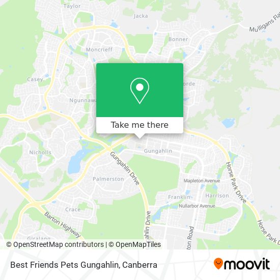 Best Friends Pets Gungahlin map