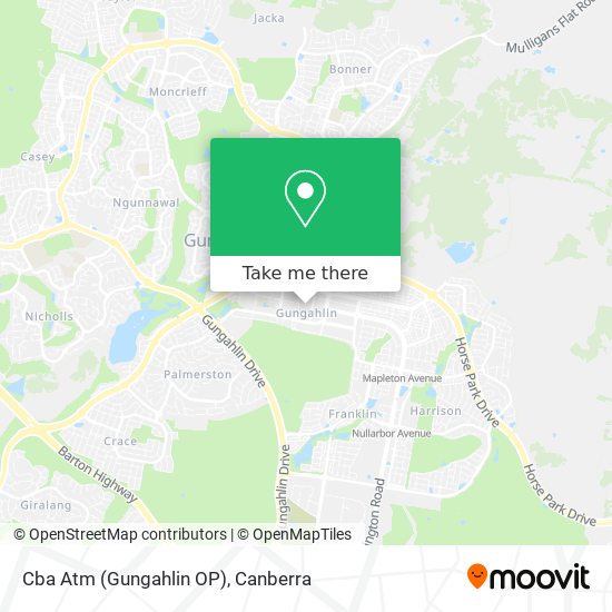 Cba Atm (Gungahlin OP) map