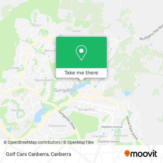 Golf Cars Canberra map