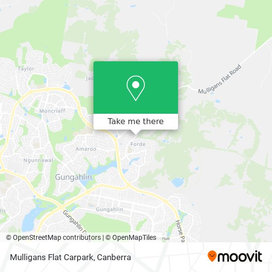 Mulligans Flat Carpark map