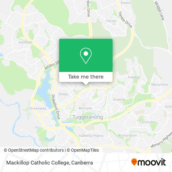 Mackillop Catholic College map