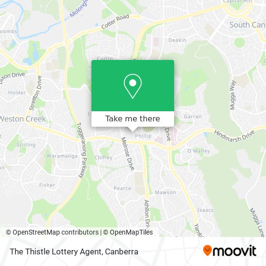 The Thistle Lottery Agent map