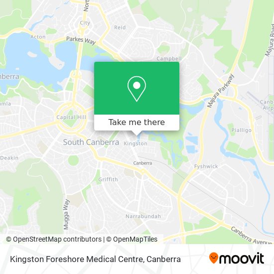 Mapa Kingston Foreshore Medical Centre