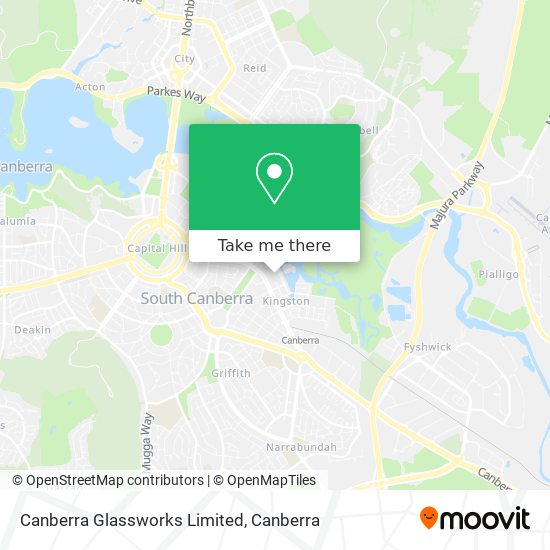 Canberra Glassworks Limited map