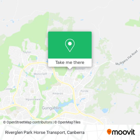 Mapa Riverglen Park Horse Transport