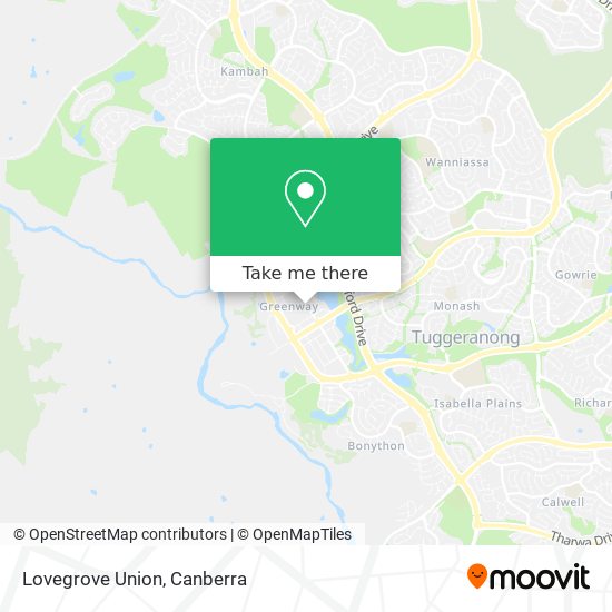 Lovegrove Union map