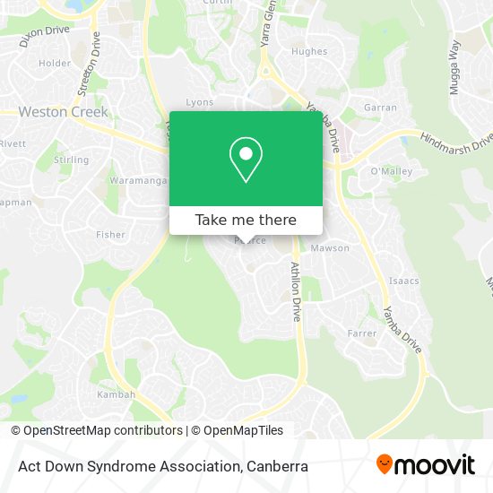 Act Down Syndrome Association map