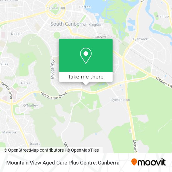 Mountain View Aged Care Plus Centre map