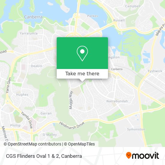 CGS Flinders Oval 1 & 2 map