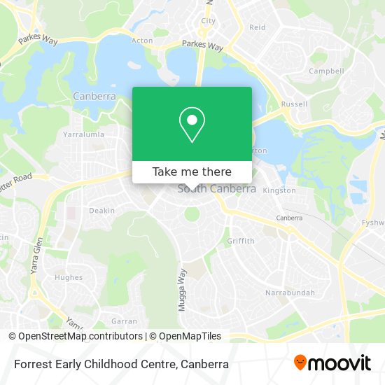 Forrest Early Childhood Centre map