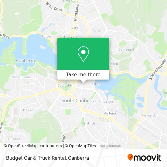 Budget Car & Truck Rental map