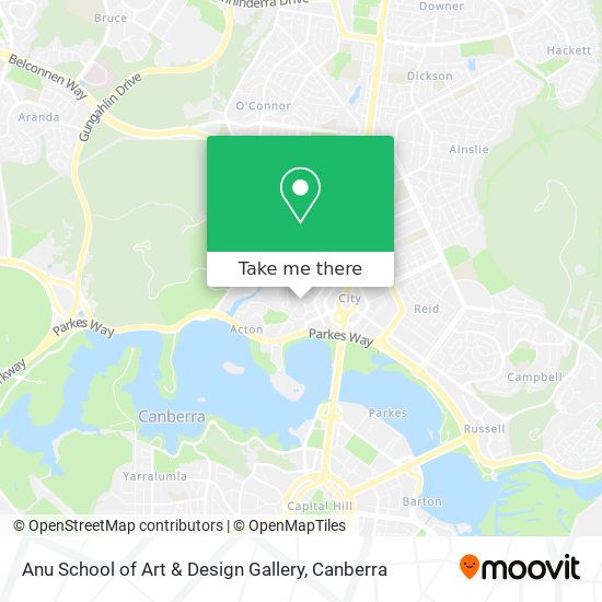 Anu School of Art & Design Gallery map