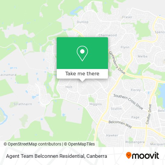 Agent Team Belconnen Residential map