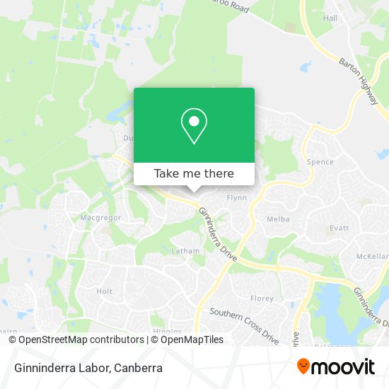 Ginninderra Labor map
