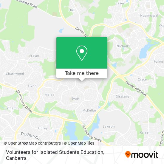 Volunteers for Isolated Students Education map