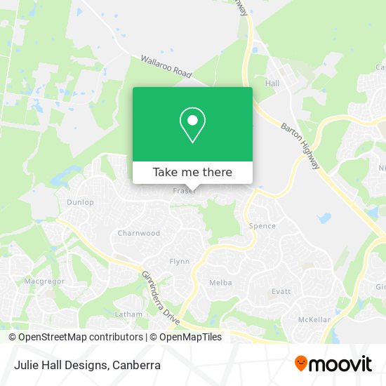 Julie Hall Designs map