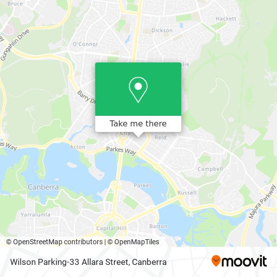 Mapa Wilson Parking-33 Allara Street