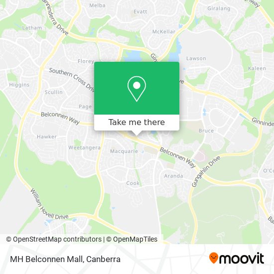 Mapa MH Belconnen Mall