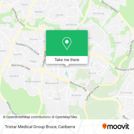 Tristar Medical Group Bruce map