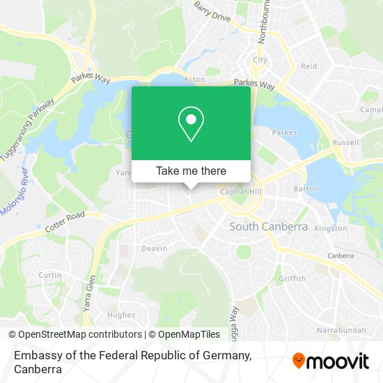 Embassy of the Federal Republic of Germany map