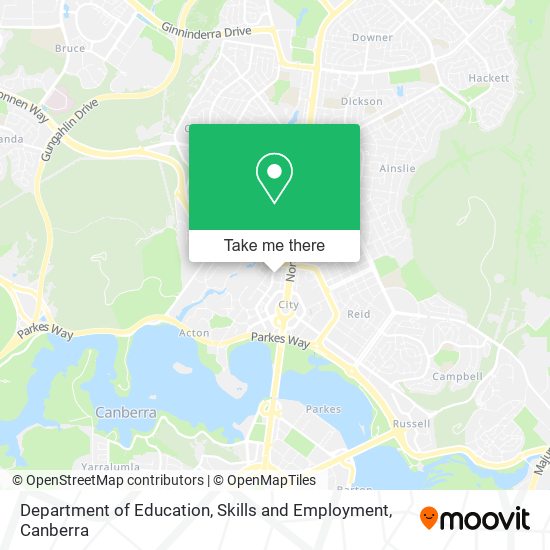 Department of Education, Skills and Employment map