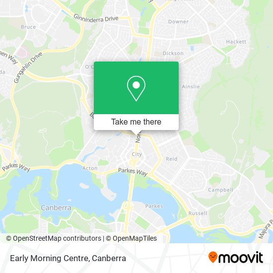 Early Morning Centre map