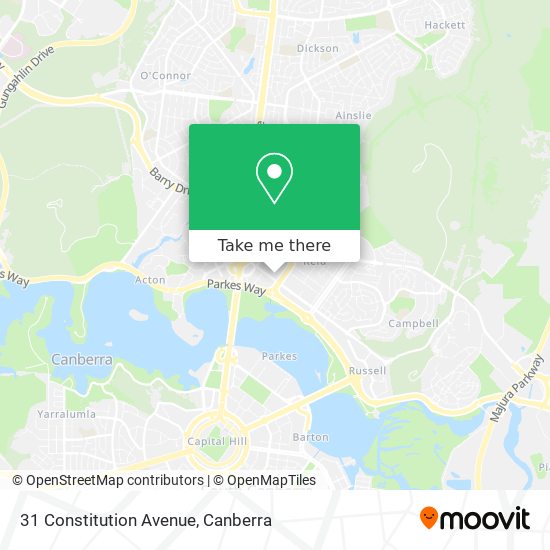 31 Constitution Avenue map