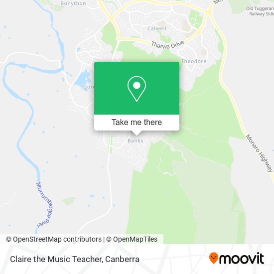 Claire the Music Teacher map