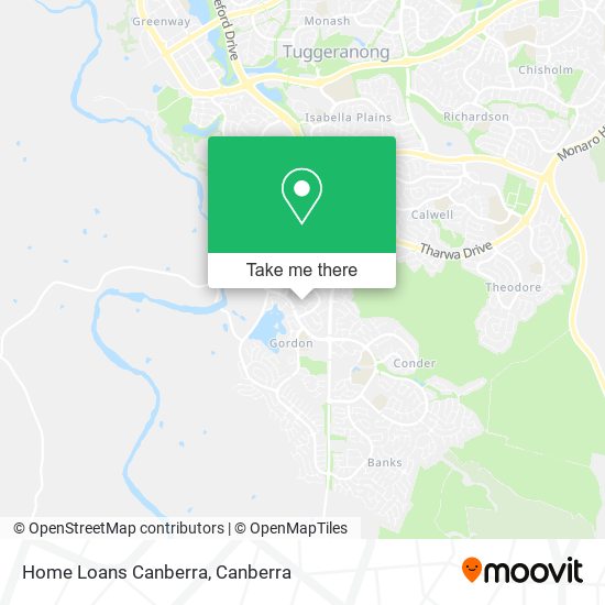 Home Loans Canberra map