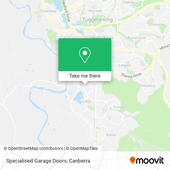 Specialised Garage Doors map