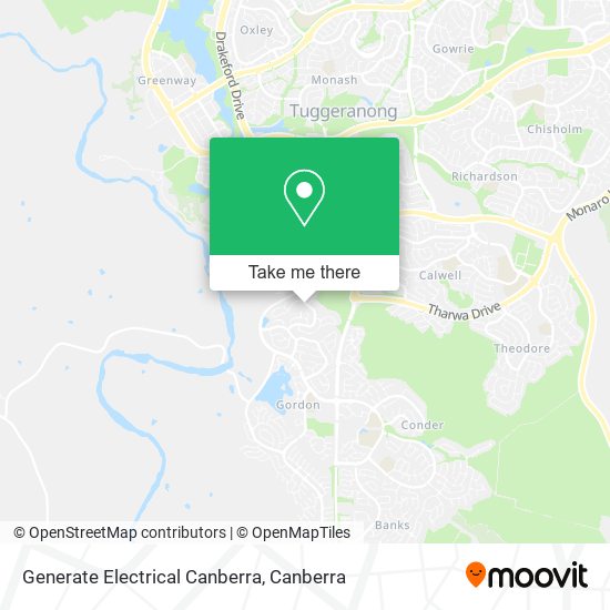 Generate Electrical Canberra map