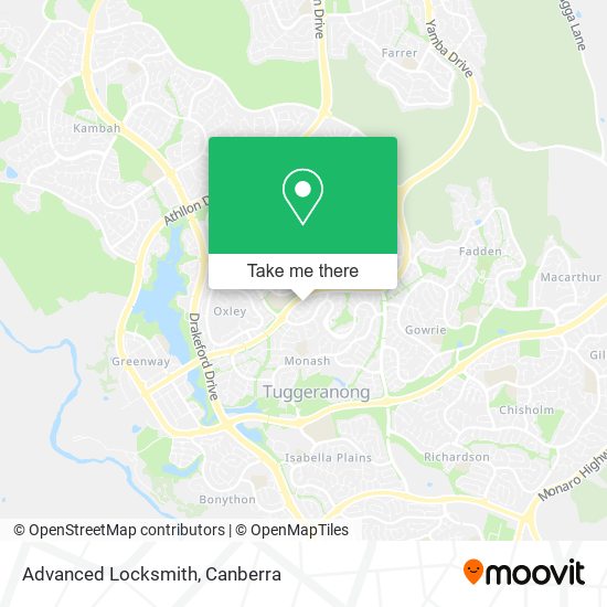 Advanced Locksmith map