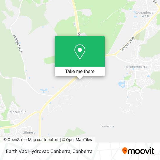 Earth Vac Hydrovac Canberra map