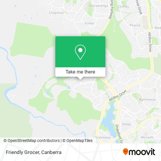 Friendly Grocer map