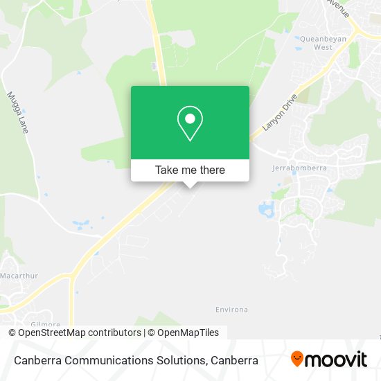 Canberra Communications Solutions map