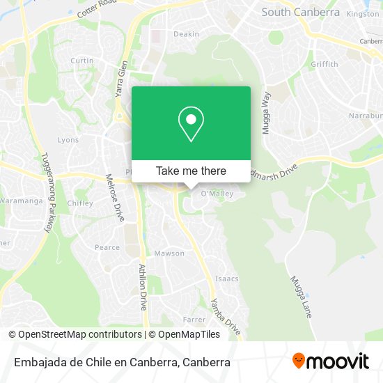 Embajada de Chile en Canberra map