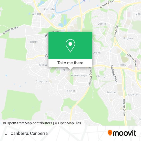 Jil Canberra map