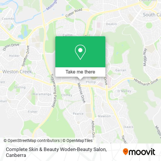 Complete Skin & Beauty Woden-Beauty Salon map