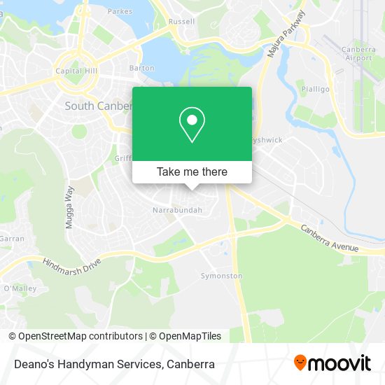 Mapa Deano's Handyman Services