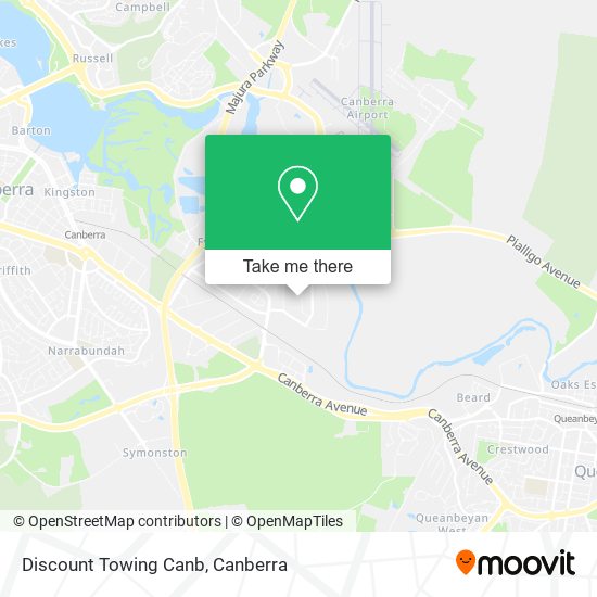 Discount Towing Canb map