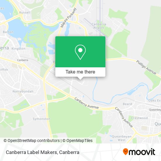 Canberra Label Makers map
