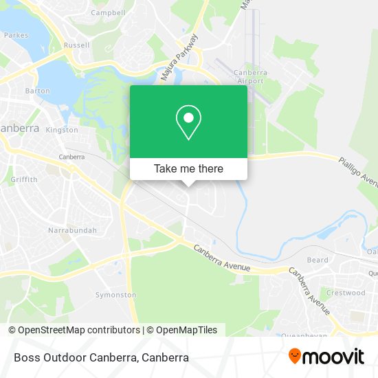 Boss Outdoor Canberra map