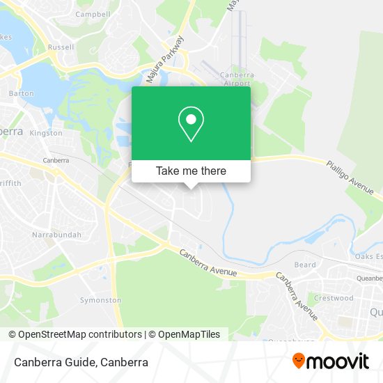 Canberra Guide map
