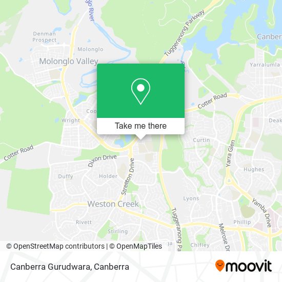 Canberra Gurudwara map