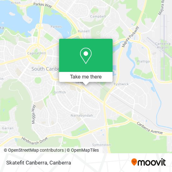 Skatefit Canberra map