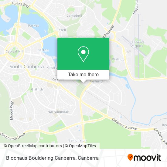 Blochaus Bouldering Canberra map