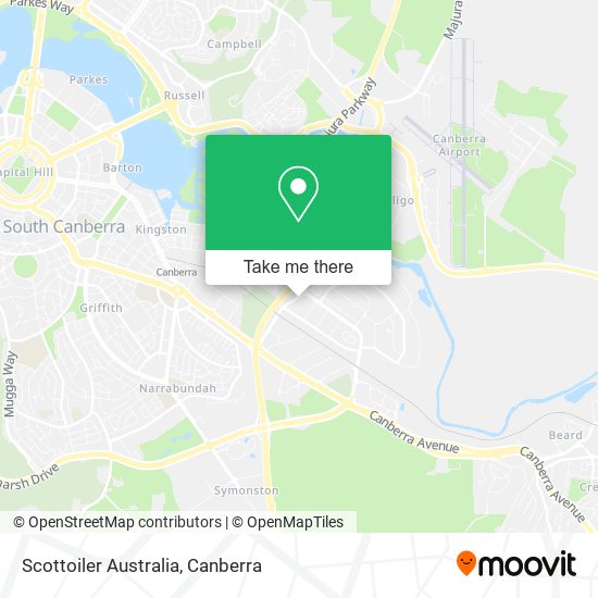 Mapa Scottoiler Australia
