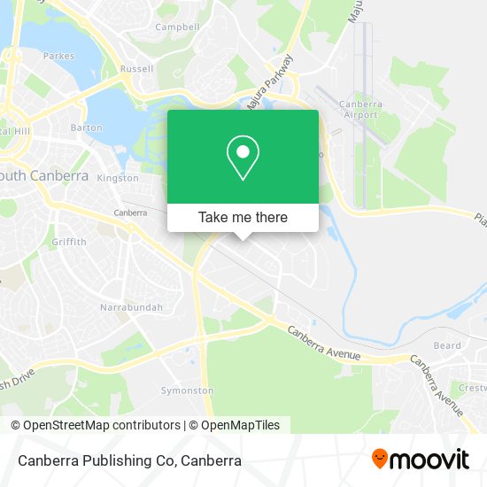 Canberra Publishing Co map