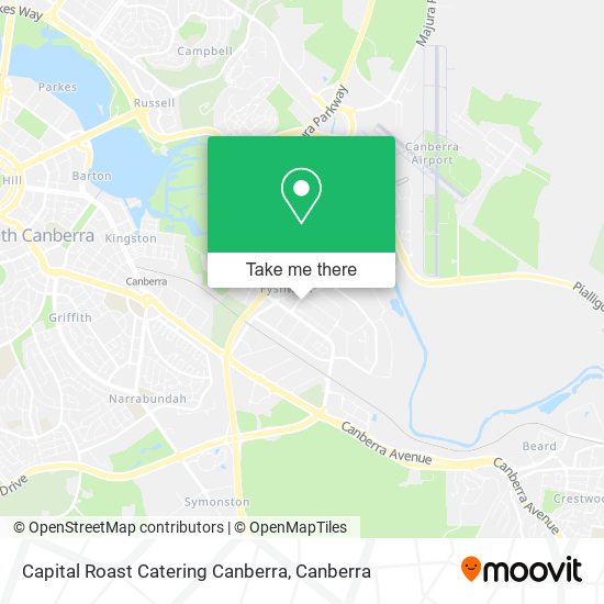 Capital Roast Catering Canberra map