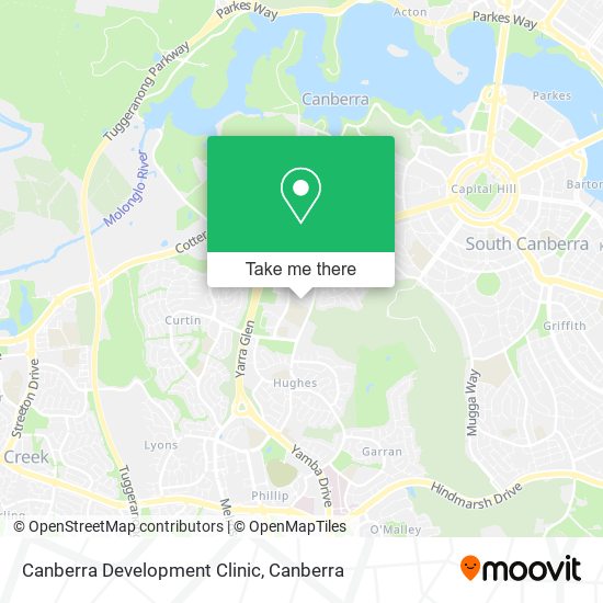 Canberra Development Clinic map